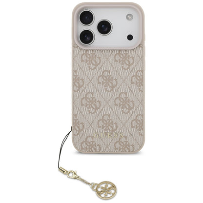 Coque MagSafe pour Apple iPhone 17 Pro, Guess, 4G Charm Cradle, Rose
