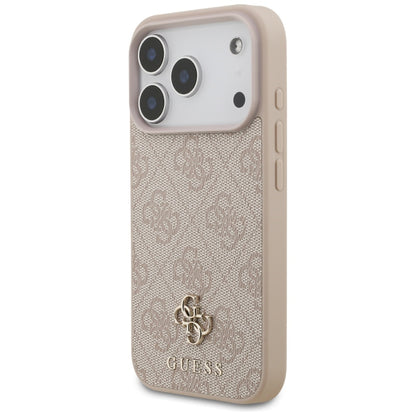 Étui MagSafe pour Apple iPhone 17 Pro, Guess, 4G Petit et Logo Classique, Rose