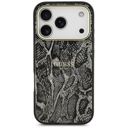MagSafe Case for Apple iPhone 17 Pro, Guess, Python Pattern, Black