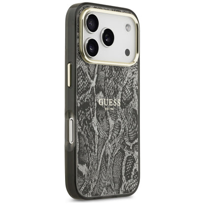 MagSafe Case for Apple iPhone 17 Pro, Guess, Python Pattern, Black