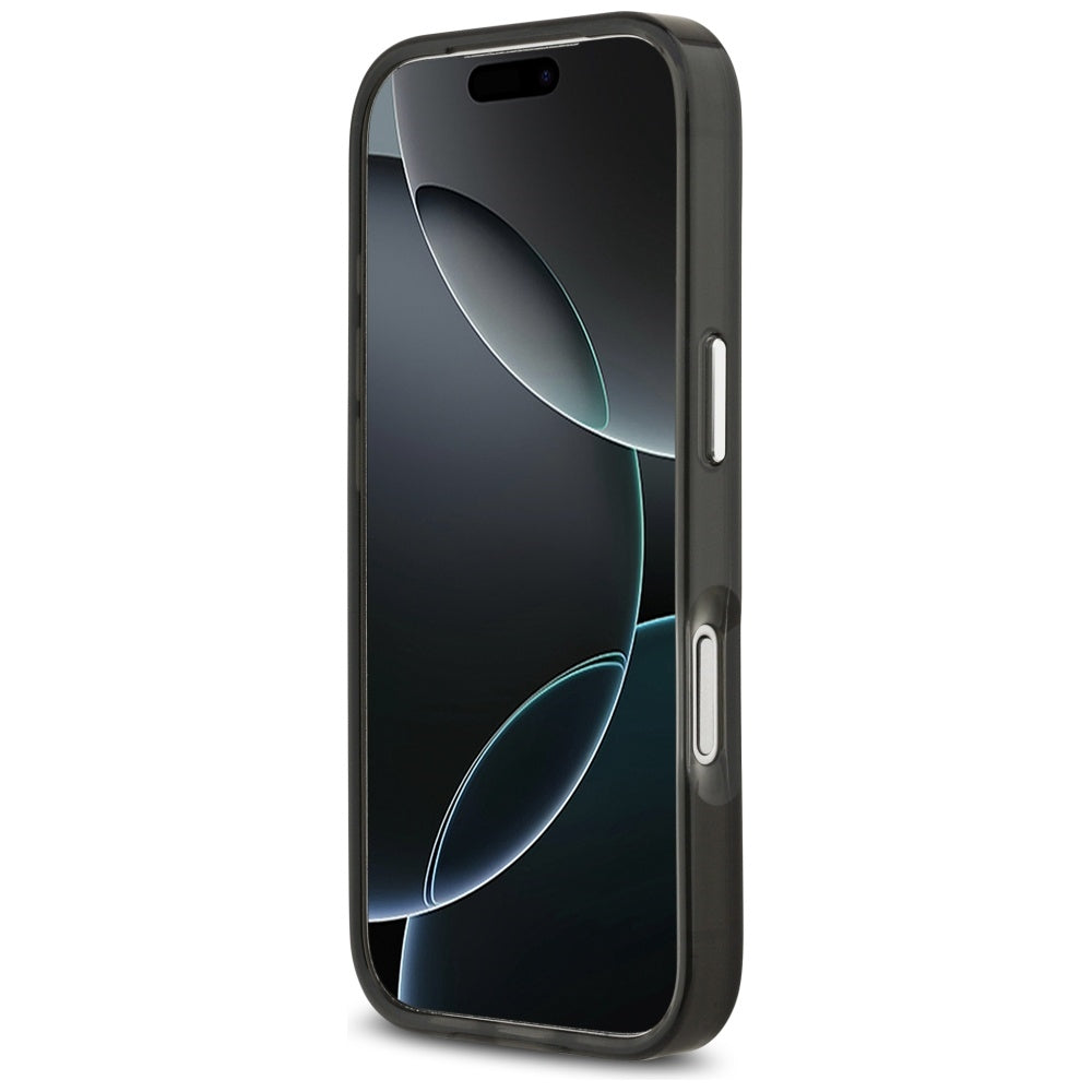 Housse MagSafe pour Apple iPhone 17 Pro, Karl Lagerfeld, IML Aquarelle Karl Ikonik, Noire