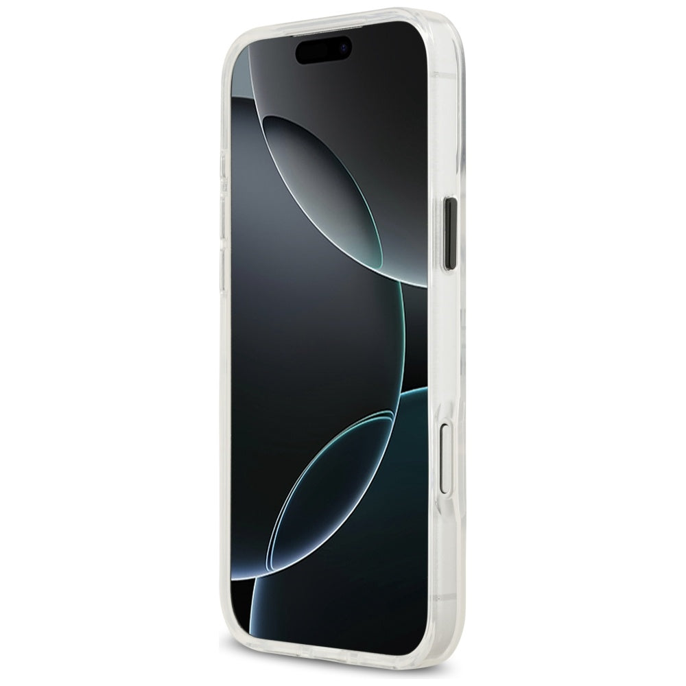 Coque MagSafe pour Apple iPhone 17 Pro, Karl Lagerfeld, IML Sketch Logo Choupette, Transparente