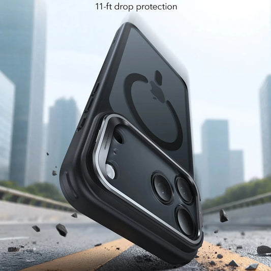 Coque MagSafe pour Apple iPhone 17 Pro Max, ESR, Classic Hybrid Kickstand, Noir Satiné