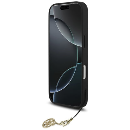 Étui MagSafe pour Apple iPhone 17 Pro Max, Guess, 4G Charm Cradle, Noir