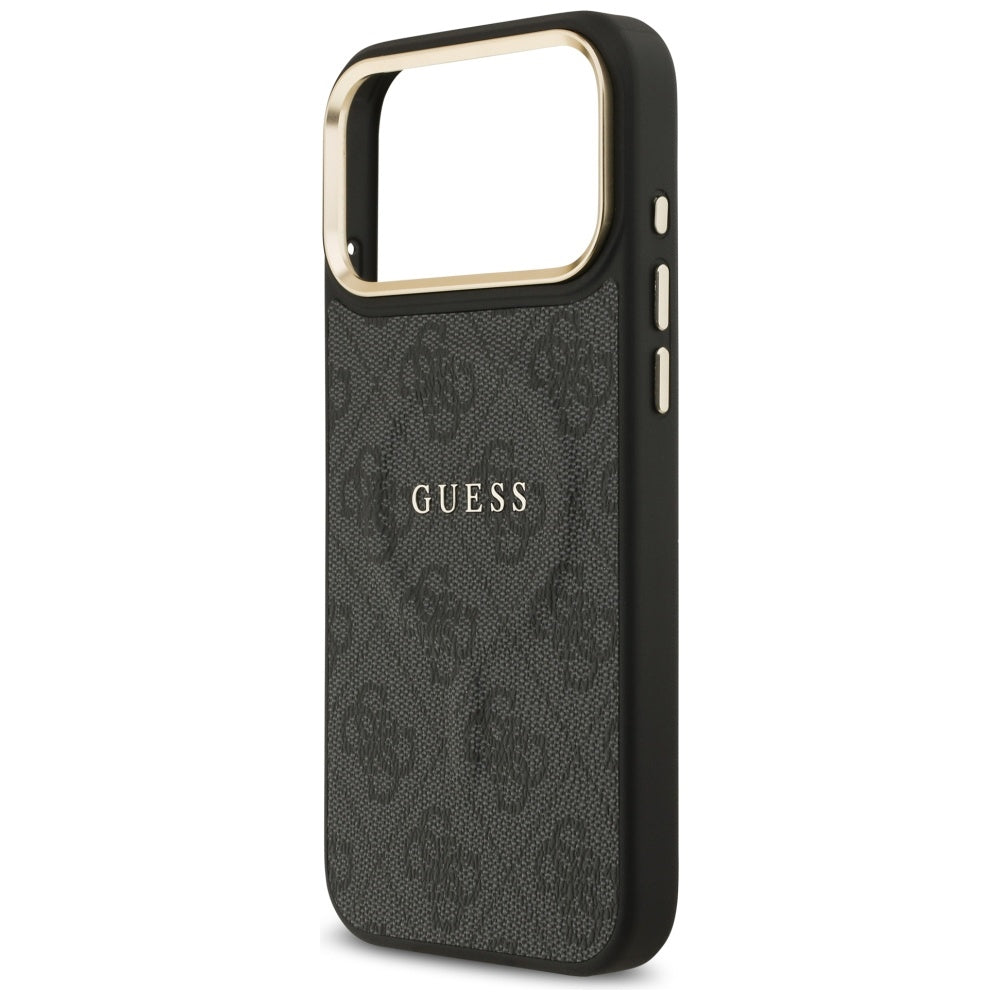 Coque MagSafe pour Apple iPhone 17 Pro Max, Guess, 4G Classic, Noire