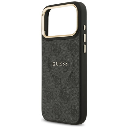 Coque MagSafe pour Apple iPhone 17 Pro Max, Guess, 4G Classic, Noire
