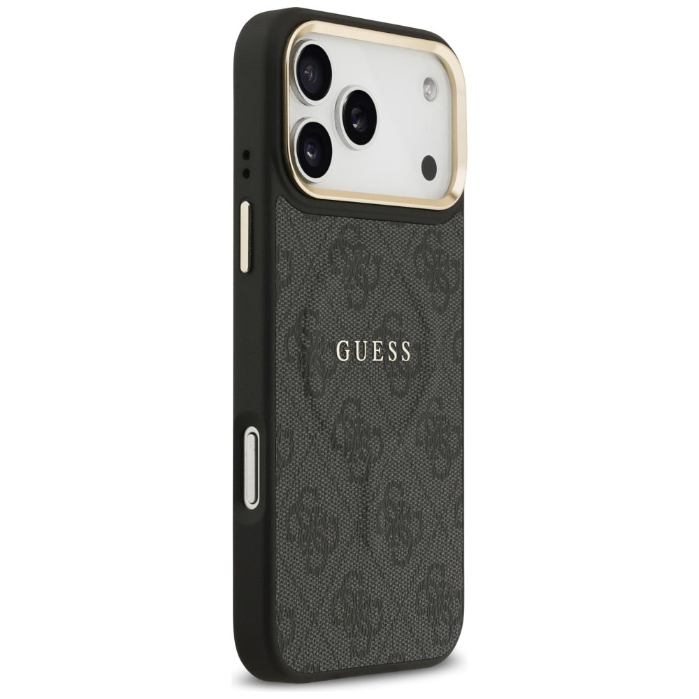 Coque MagSafe pour Apple iPhone 17 Pro Max, Guess, 4G Classic, Noire