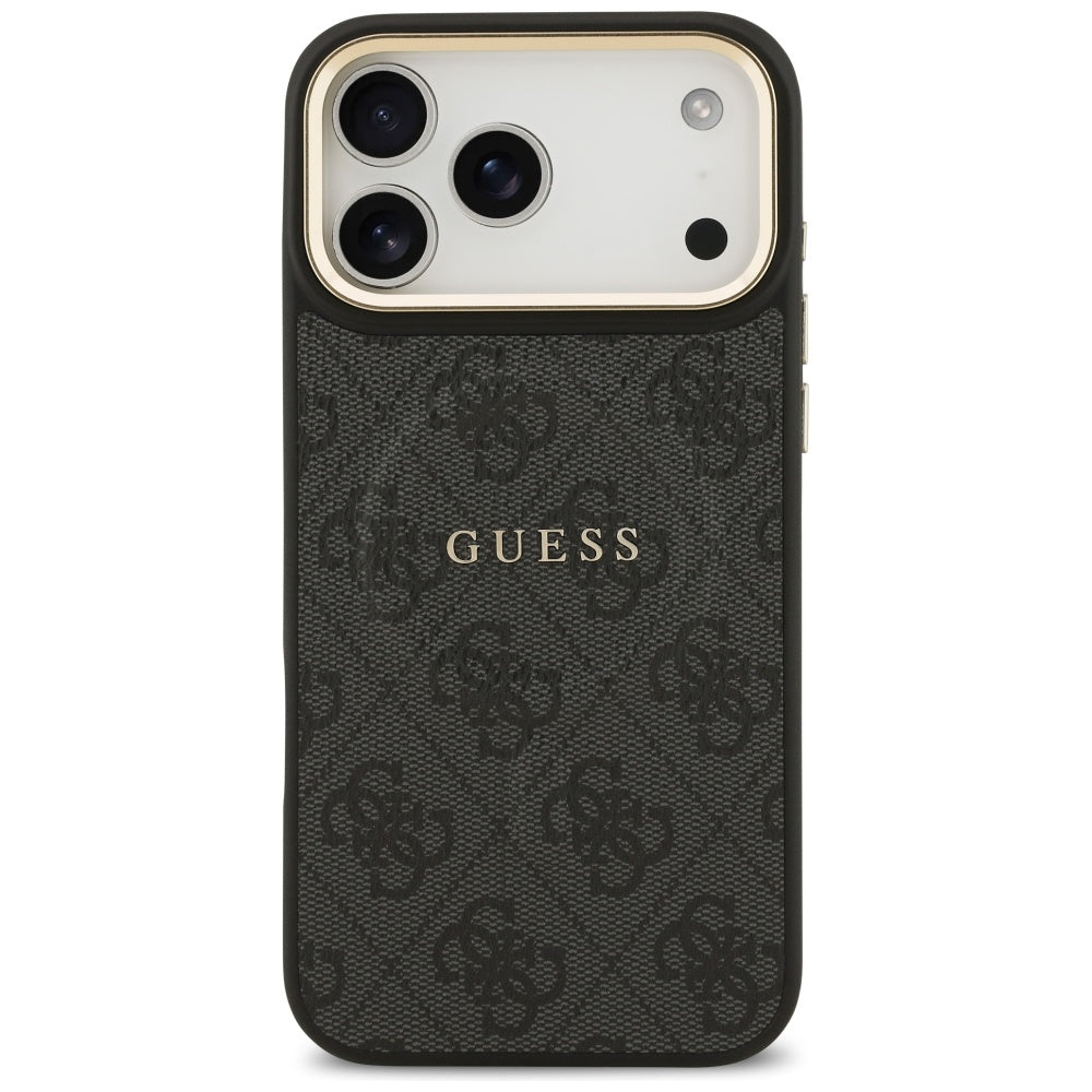 Coque MagSafe pour Apple iPhone 17 Pro Max, Guess, 4G Classic, Noire