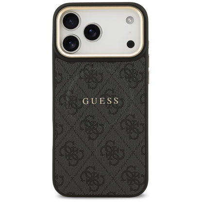 Coque MagSafe pour Apple iPhone 17 Pro Max, Guess, 4G Classic, Noire