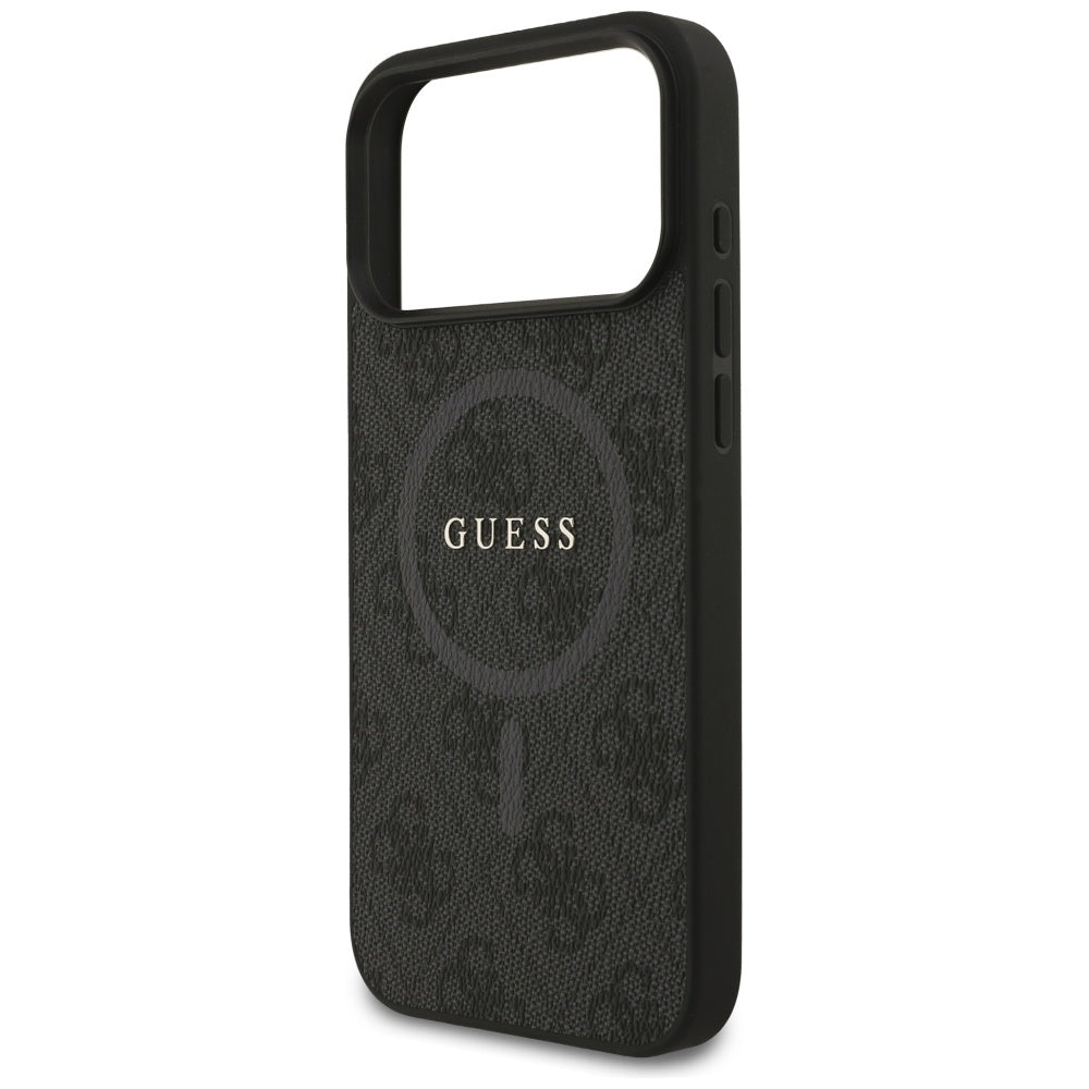 Étui MagSafe pour Apple iPhone 17 Pro Max, Guess, 4G Ring Classic Logo, Noir