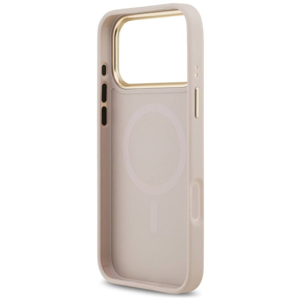 Étui MagSafe pour Apple iPhone 17 Pro Max, Guess, 4G Stripe, Rose