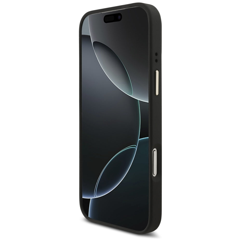 Coque MagSafe pour Apple iPhone 17 Pro Max, Guess, Emplacement pour carte 4G, Noire