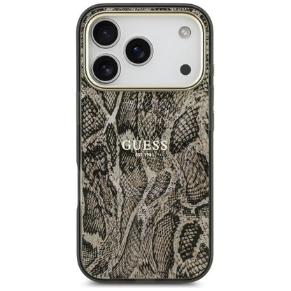 MagSafe Case for Apple iPhone 17 Pro Max, Guess, Python Pattern, Brown