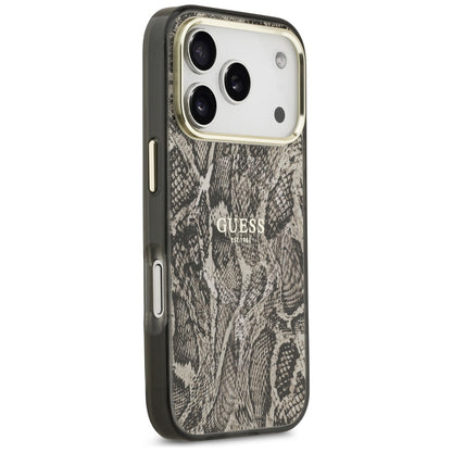 MagSafe Case for Apple iPhone 17 Pro Max, Guess, Python Pattern, Brown