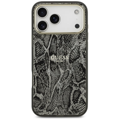 MagSafe Case for Apple iPhone 17 Pro Max, Guess, Python Pattern, Black