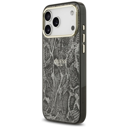 MagSafe Case for Apple iPhone 17 Pro Max, Guess, Python Pattern, Black