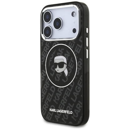 Housse MagSafe pour Apple iPhone 17 Pro Max, Karl Lagerfeld, IML Karl's Head, Noire