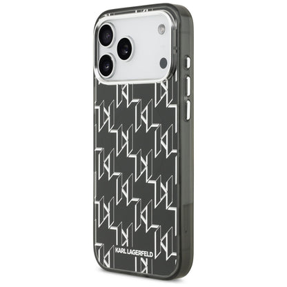Étui MagSafe pour Apple iPhone 17 Pro Max, Karl Lagerfeld, IML KL Monogram, Noir