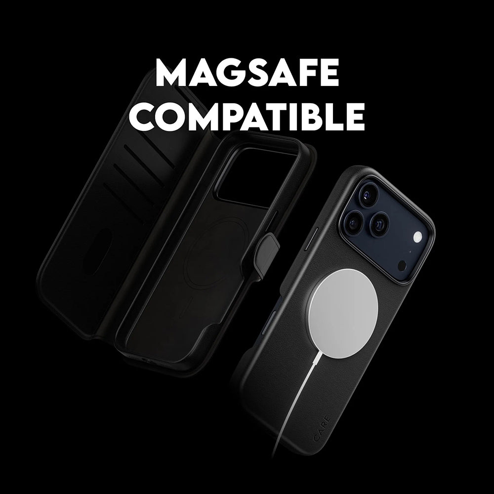 Étui MagSafe pour Apple iPhone 17 Pro Max, PanzerGlass, Fonction Care Tango Two-in-One, Noir