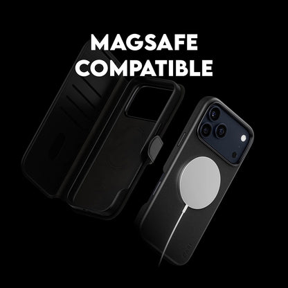 Étui MagSafe pour Apple iPhone 17 Pro Max, PanzerGlass, Fonction Care Tango Two-in-One, Noir