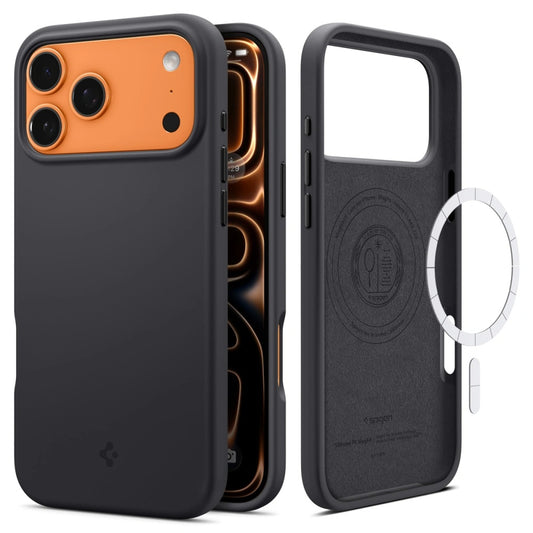 Coque MagSafe pour Apple iPhone 17 Pro Max, Spigen, Silicone Fit, Noire