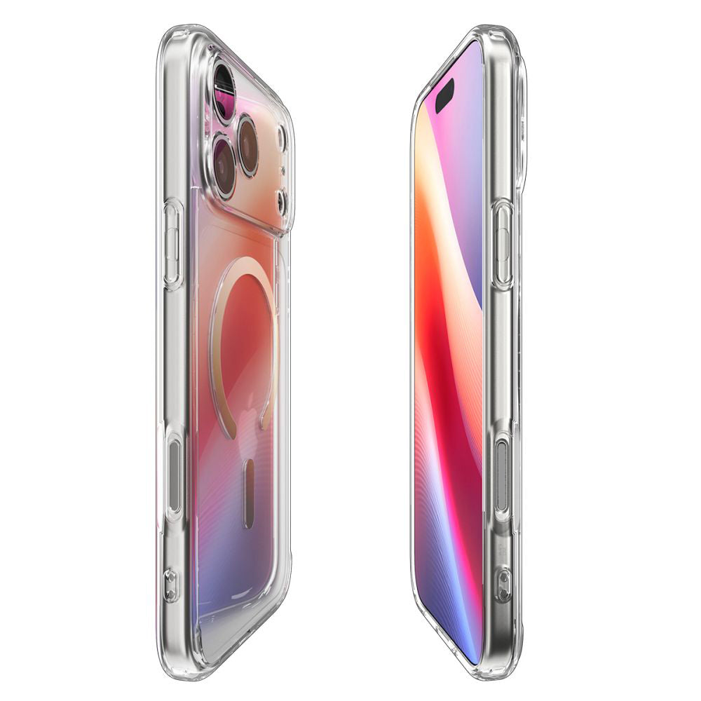 Coque MagSafe pour Apple iPhone 17 Pro Max, Spigen, Ultra Hybrid, Or Transparent