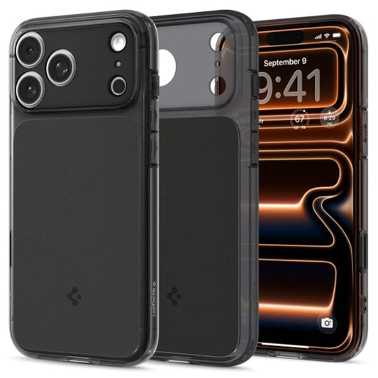 Coque MagSafe pour Apple iPhone 17 Pro Max, Spigen, Ultra Hybrid T, Noir Mat