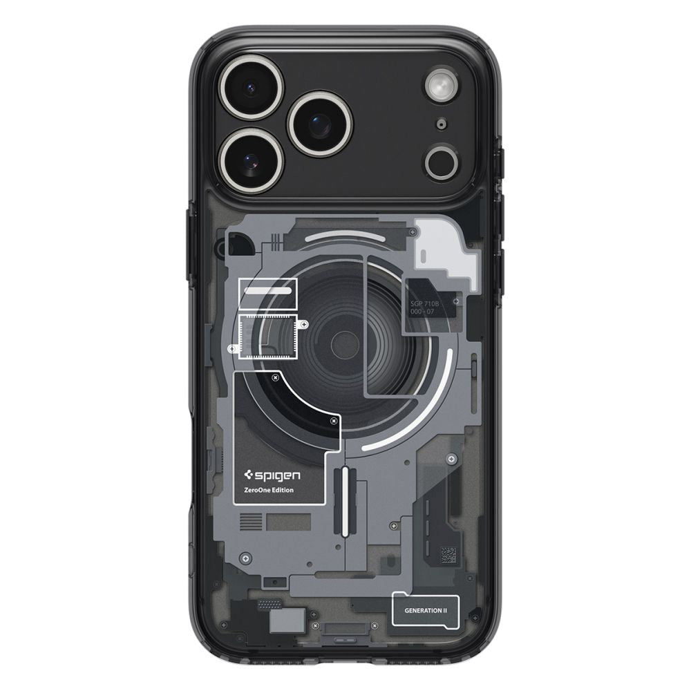 Coque MagSafe pour Apple iPhone 17 Pro Max, Spigen, Ultra Hybrid Zero One, Noire