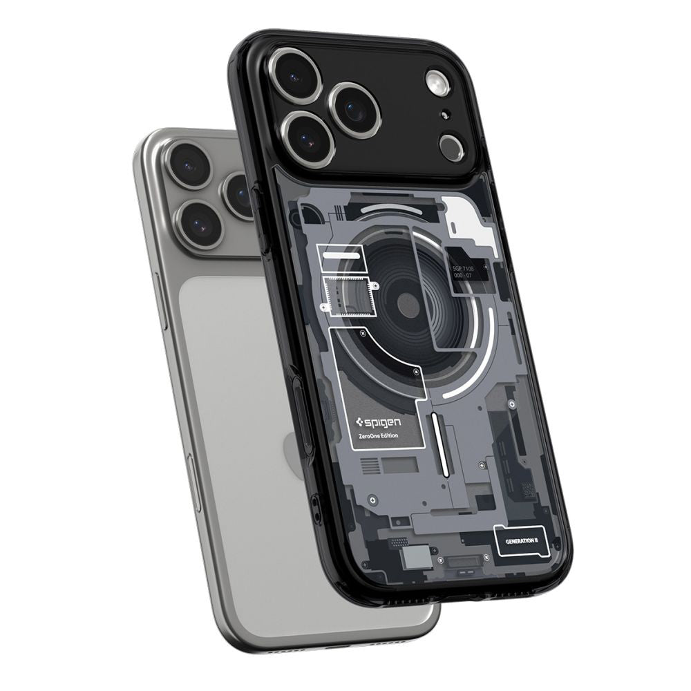Coque MagSafe pour Apple iPhone 17 Pro Max, Spigen, Ultra Hybrid Zero One, Noire