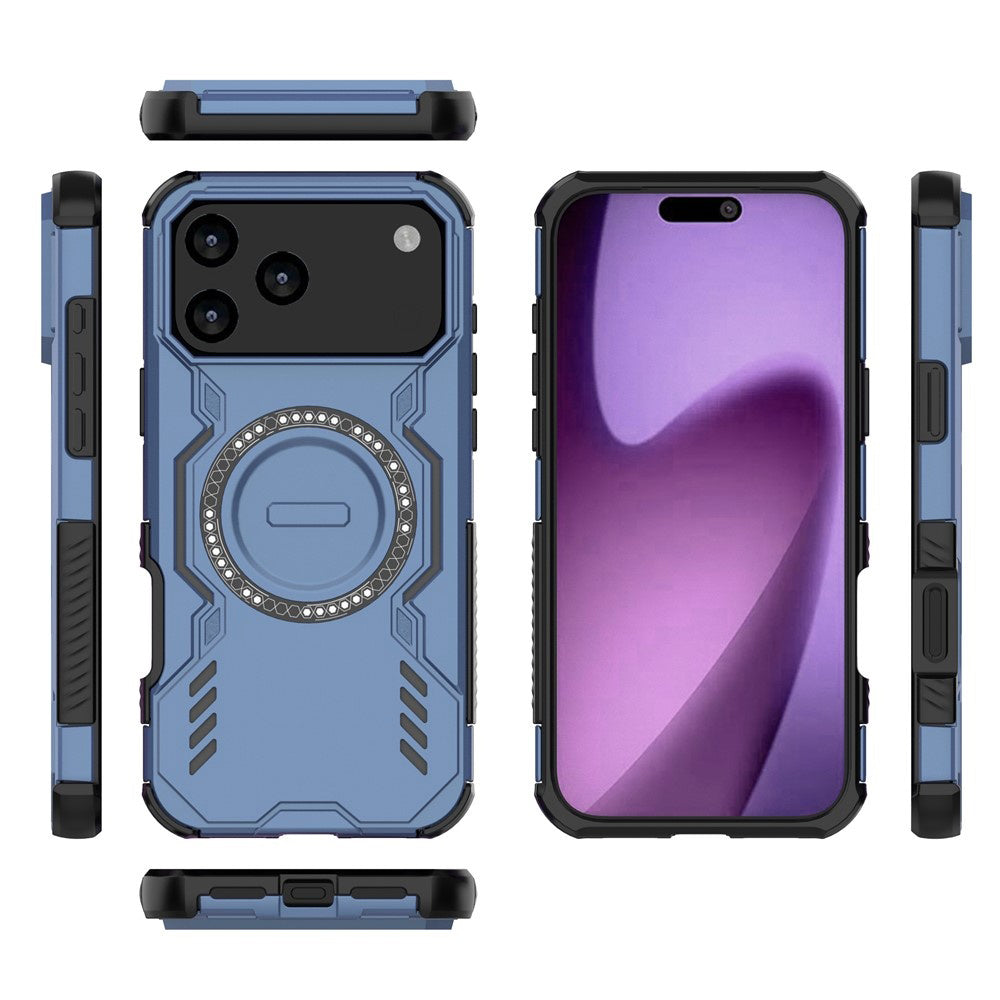 Coque MagSafe pour Apple iPhone 17 Pro Max, Techsuit, ArmorMag, Bleue