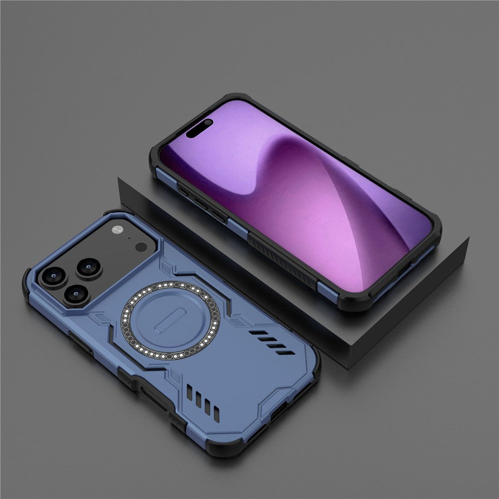 Coque MagSafe pour Apple iPhone 17 Pro Max, Techsuit, ArmorMag, Bleue