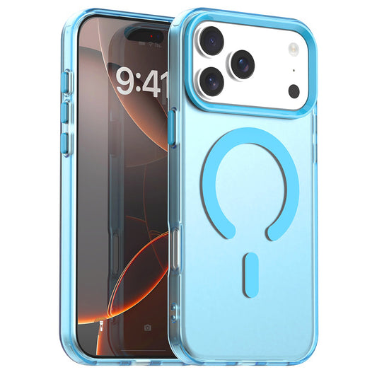 Housse MagSafe pour Apple iPhone 17 Pro Max, Techsuit, CandyCase, Bleue