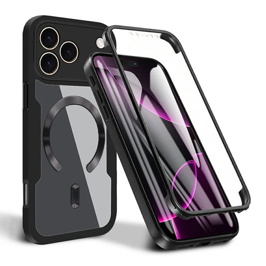 Coque MagSafe pour Apple iPhone 17 Pro Max, Techsuit, ColorVerse 360, Noire