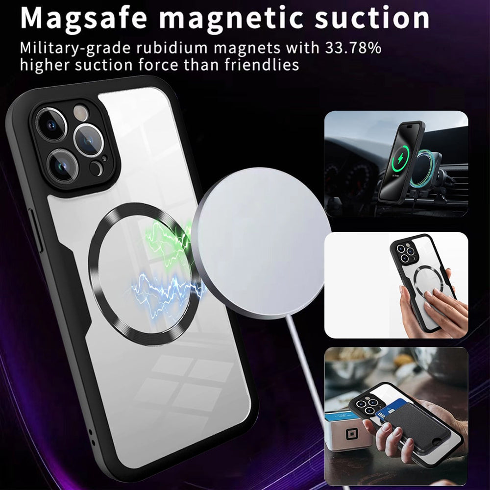Coque MagSafe pour Apple iPhone 17 Pro Max, Techsuit, ColorVerse 360, Noire