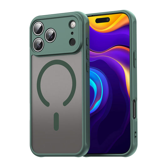 Coque MagSafe pour Apple iPhone 17 Pro Max, Techsuit, HaloFrost II, Vert