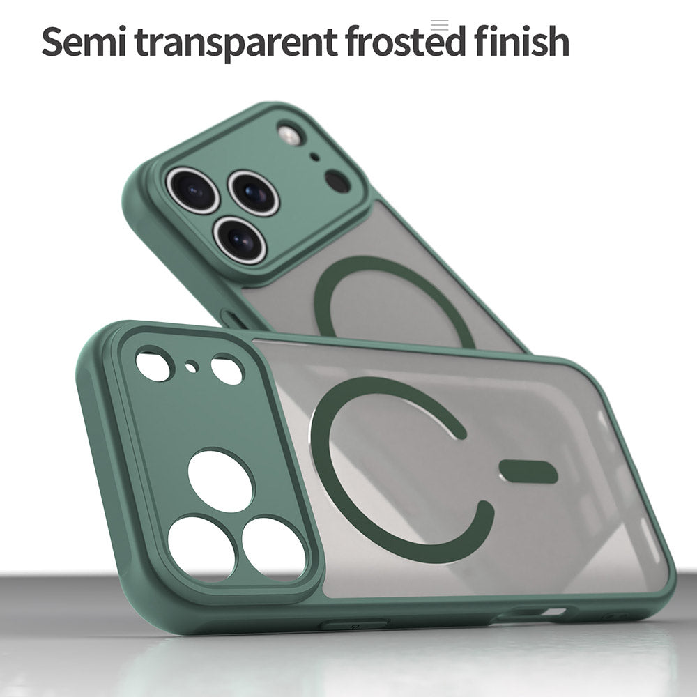 Coque MagSafe pour Apple iPhone 17 Pro Max, Techsuit, HaloFrost II, Vert