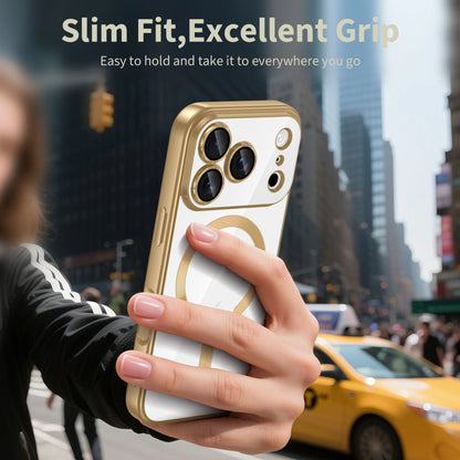 Étui MagSafe pour Apple iPhone 17 Pro Max, Techsuit, Luxury Crystal, Orange