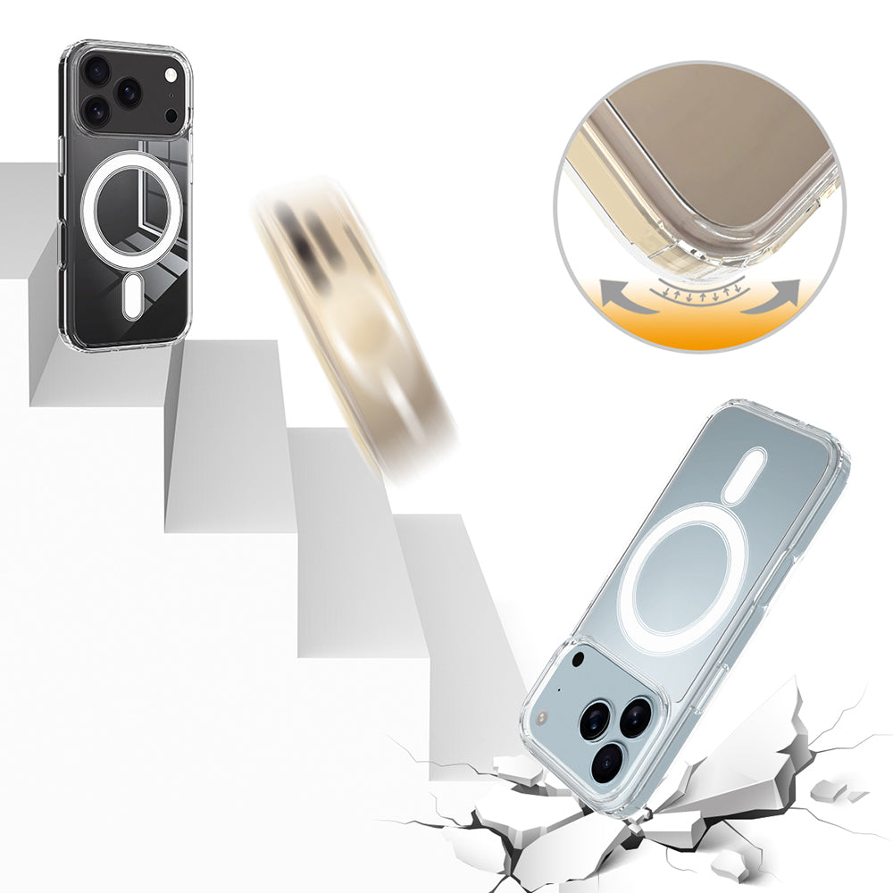 Coque MagSafe pour Apple iPhone 17 Pro Max, Techsuit, Pro, Transparente