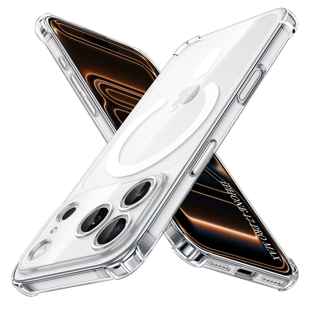 Étui MagSafe pour Apple iPhone 17 Pro Max, Techsuit, Antichoc, Transparent