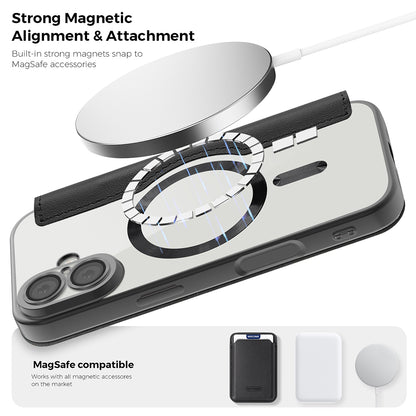 MagSafe Case for Apple iPhone 17 Pro Max, Techsuit, SmartMag Book, Gray