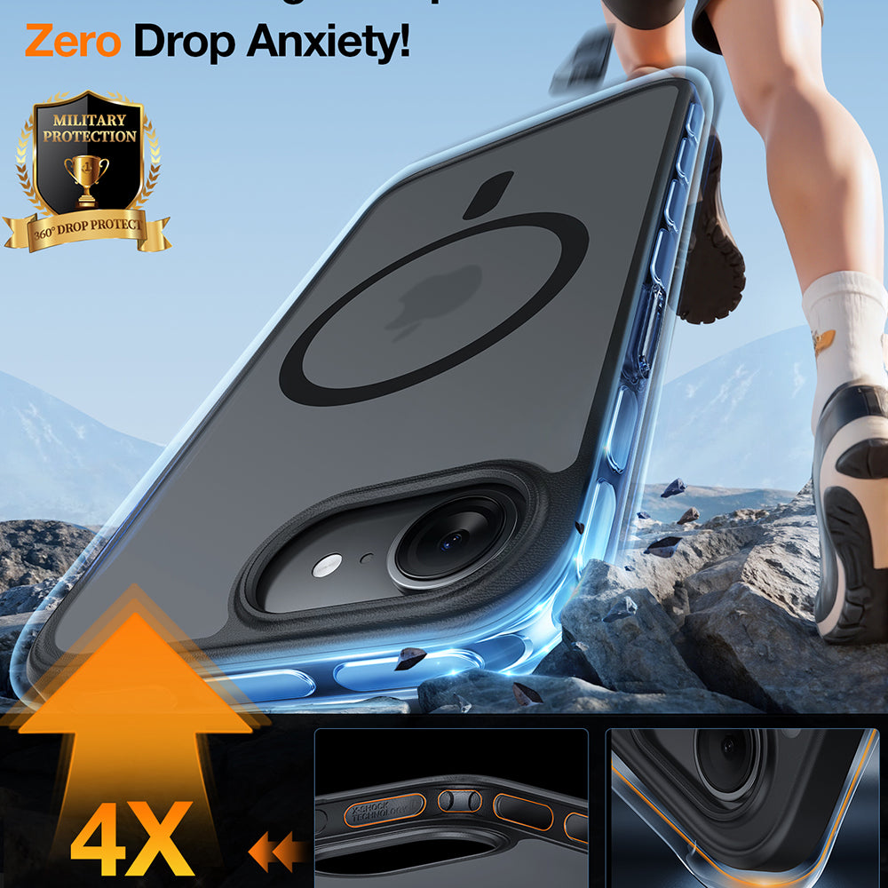 MagSafe Case for Apple iPhone 17 Pro Max, Torras, Guardian, Transparent