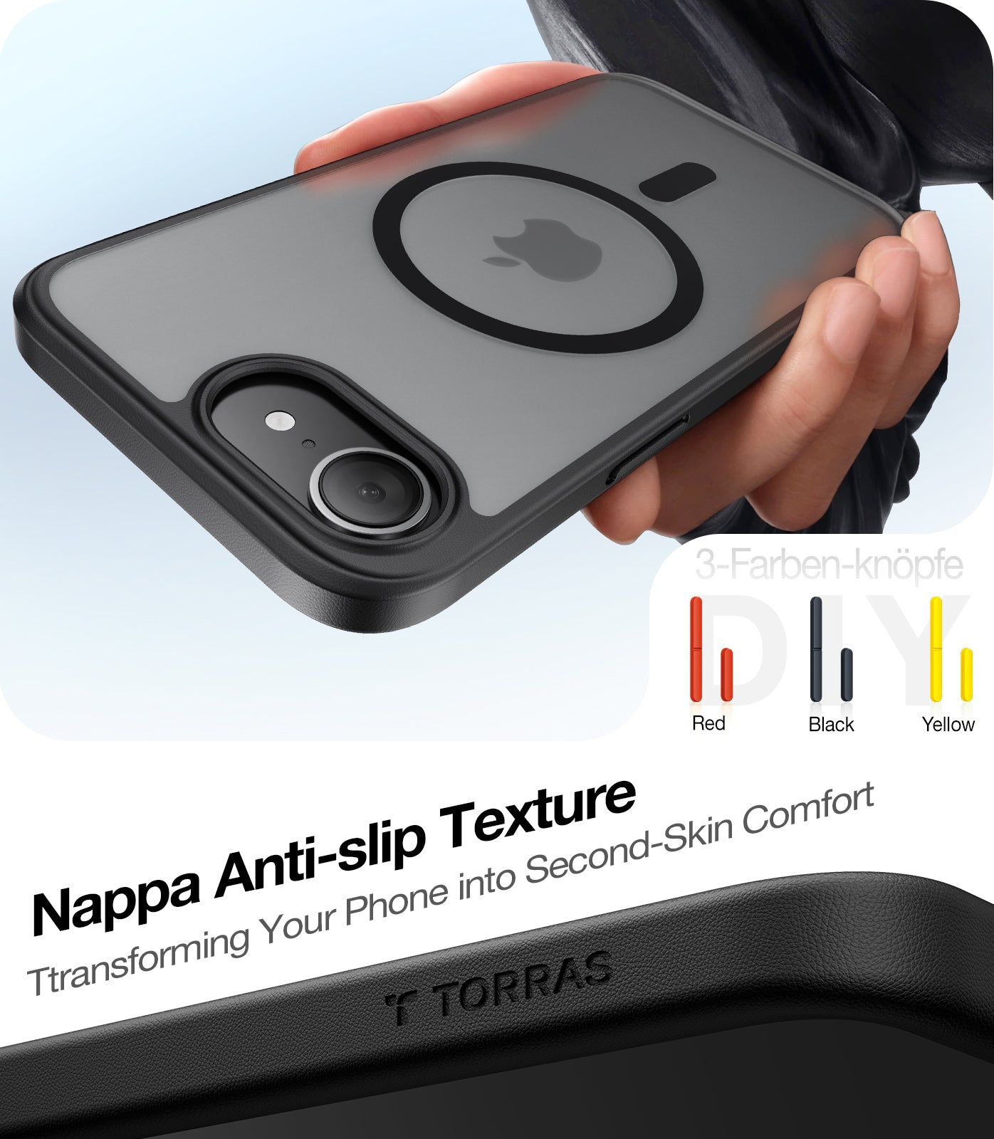 MagSafe Case for Apple iPhone 17 Pro Max, Torras, Guardian, Transparent