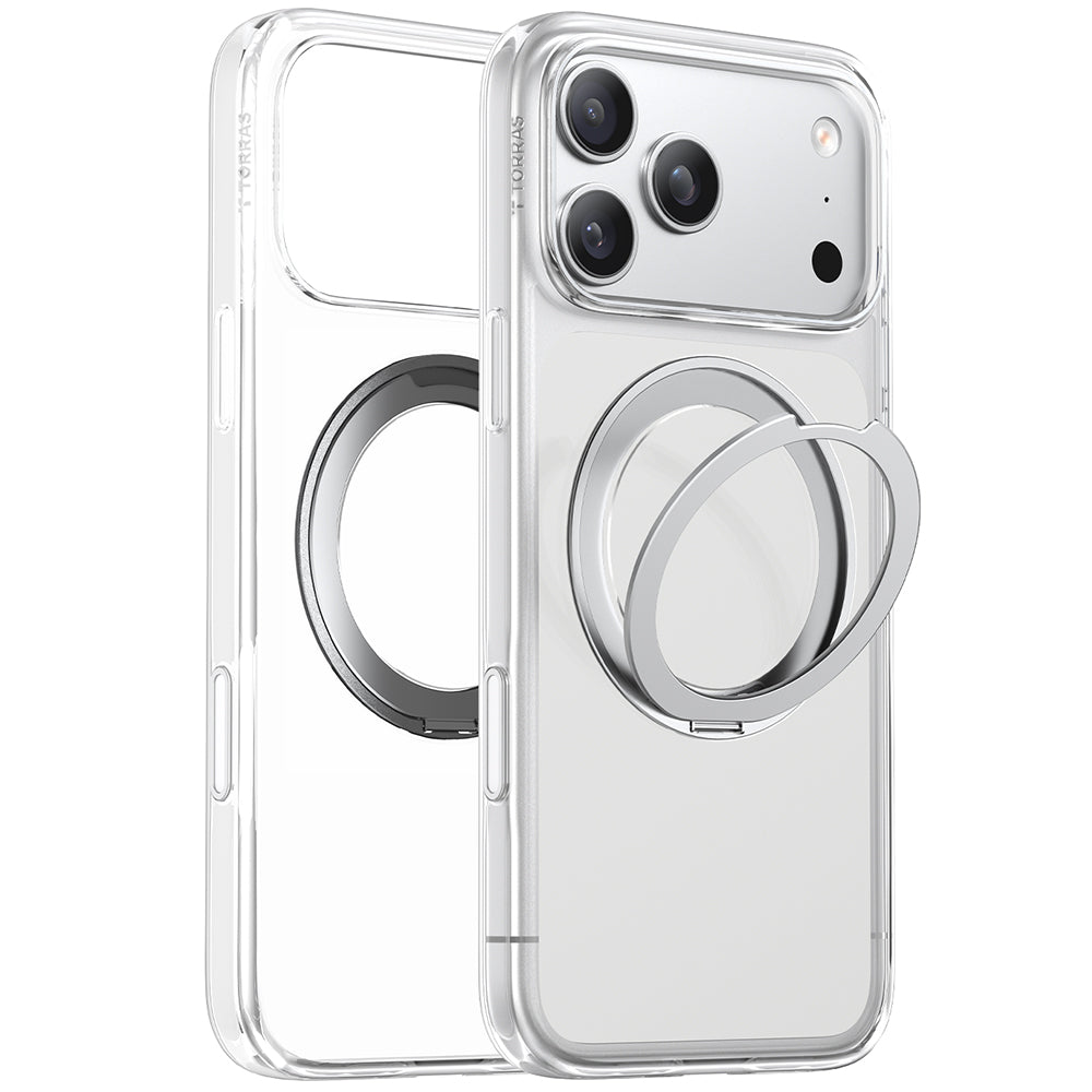 Coque MagSafe pour Apple iPhone 17 Pro Max, Torras, Ostand Pro, Transparente