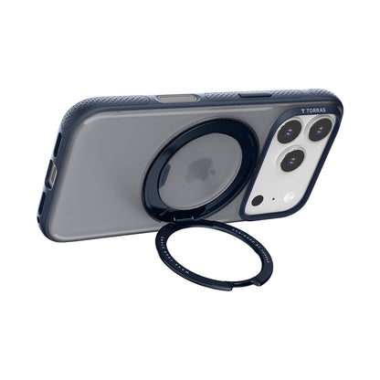 Coque MagSafe pour Apple iPhone 17 Pro Max, Torras, Ostand R Fitness, Bleue