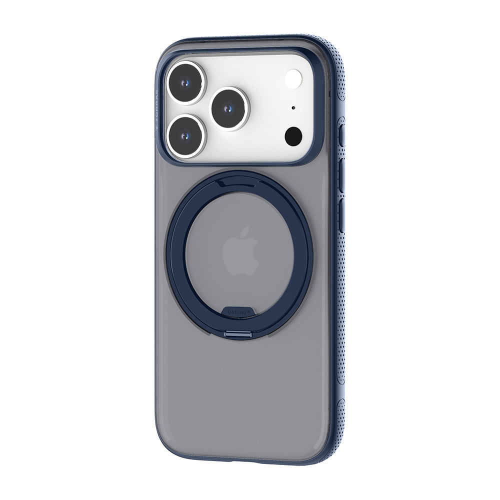 Coque MagSafe pour Apple iPhone 17 Pro Max, Torras, Ostand R Fitness, Bleue