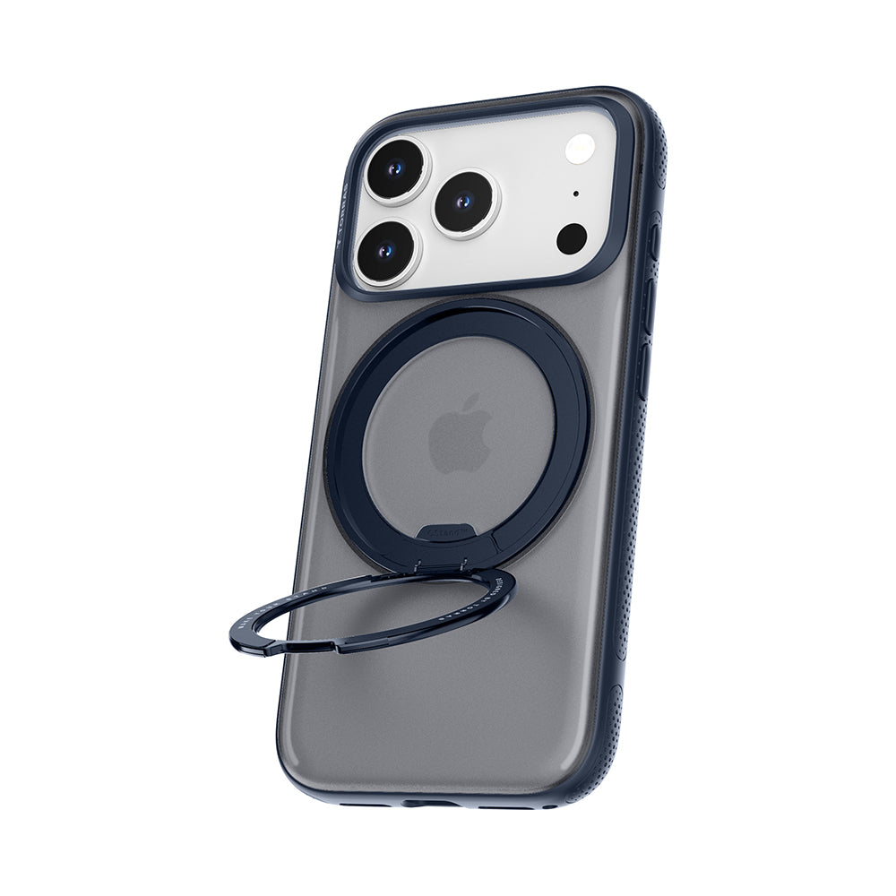 Coque MagSafe pour Apple iPhone 17 Pro Max, Torras, Ostand R Fitness, Bleue