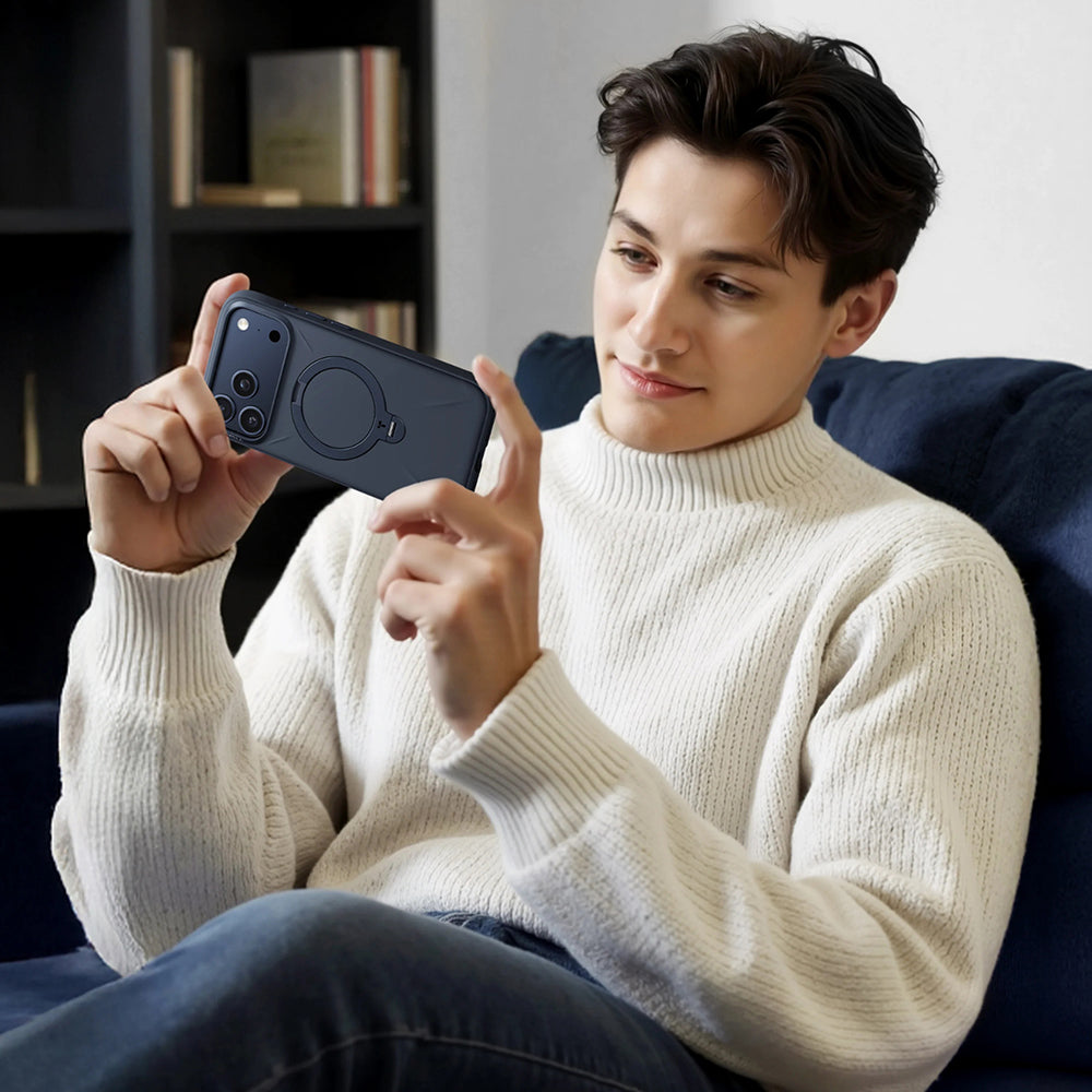 Coque MagSafe pour Apple iPhone 17 Pro Max, Torras, QPRO Silicone, Dorée