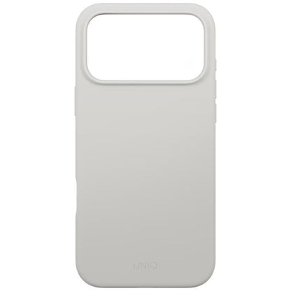 Coque MagSafe pour Apple iPhone 17 Pro Max, UNIQ, Lino MagClick, Gris
