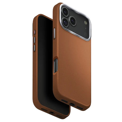 Coque MagSafe pour Apple iPhone 17 Pro Max, UNIQ, Lyden Leatherette, Marron