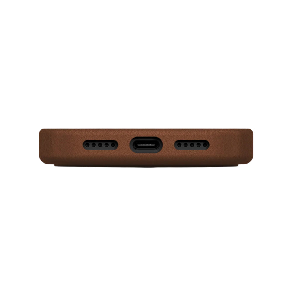 Coque MagSafe pour Apple iPhone 17 Pro Max, UNIQ, Lyden Leatherette, Marron